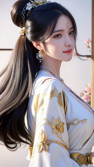 老赵抱着媛媛在厨房里